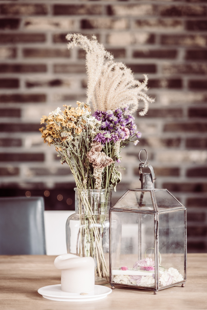 Dekoration mit Blumen
