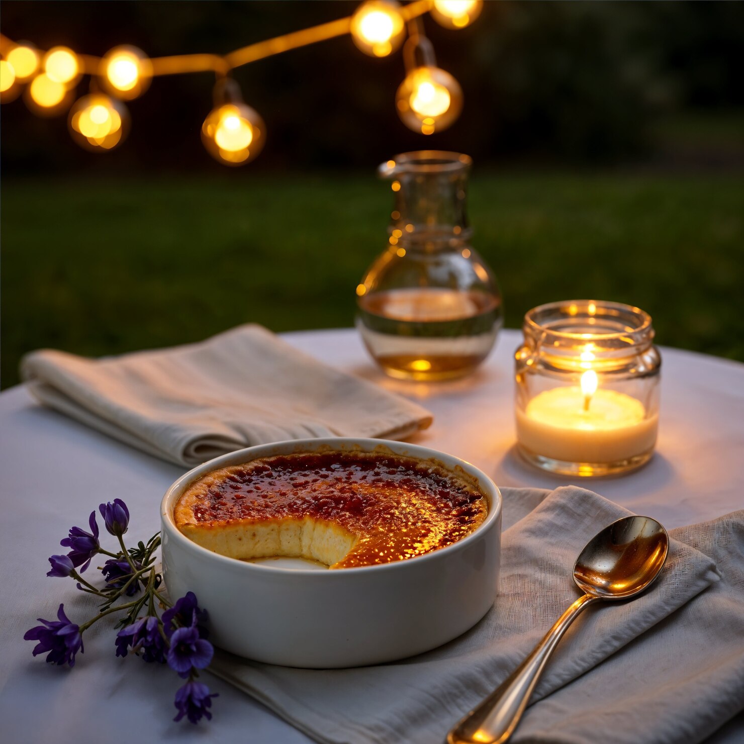 Dinner bei Abendlicht